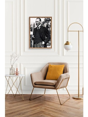 Marsilyan Atatürk Ahşap Çerçeveli Tablo 30 x 42