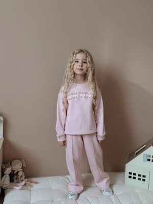 Yiğit Butik New York Punch Nakışlı Kız Çocuk Alt Üst Takım