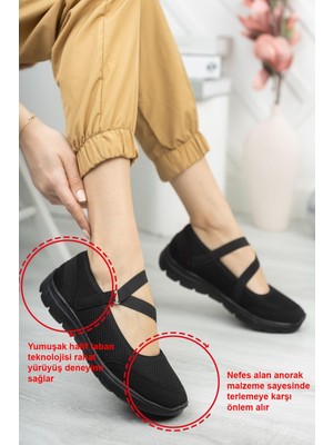 Nmoda Kadın Sneaker Rahat Taban Günlük Ayakkabı Kadın Babet