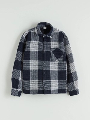 LC Waikiki Ekose Erkek Çocuk Oduncu Gömlek (W5) Normal Kalıp Dokuma Kumaş 13 - 14 Yaş Modeli