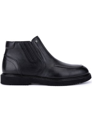 Tamer Tanca Erkek Hakiki Deri Siyah Klasik Bot 183 43555 Erk Bot SK25-26 Sıyah Dr