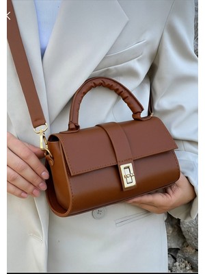 Özüm Takı Çanta Kadın Omuz ve Kol Çapraz Çanta Taba