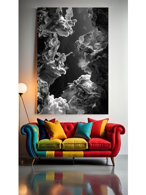 Özkacar Group Melekler V1 Ev Duvar Salon Güzellik Salonu Ofis Dükkan Dekorasyon Kanvas Tablo