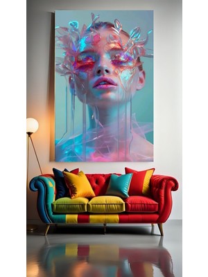 Özkacar Group Modern Sanat V12 Ev Duvar Salon Güzellik Salonu Ofis Dükkan Dekorasyon Kanvas Tablo