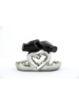 Bi Seyyar Özel Tasarım Kalpli Polyester Sunum Tepsisi