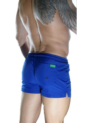 Erkek Mavi Mini Mayo Short