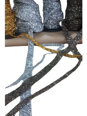 Silikonlu Yapıştırma Taş 1 cm Siyah 1 Metre