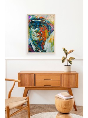 Marsilyan Atatürk Ahşap Çerçeveli Tablo 30 x 42