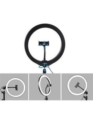 Marsilyan 8inç 20CM Youtube Instagram Tiktok Selfie  Stüdyo Video Fotoğraf Ring Light  Tripod LED Halk