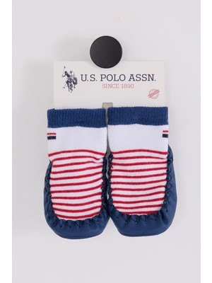 U.s. Polo Assn Çarık Çorap USB2600 Beyaz-Lacivert