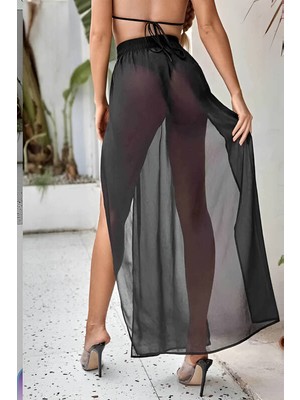 Marsilyan Kadın Tül Pareo Etek Plaj Elbisesi