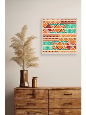 Marsilyan Motif Ahşap Çerçeveli Tablo 42 x 42