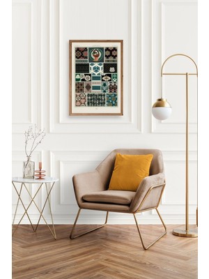 Marsilyan Motif Ahşap Çerçeveli Tablo 30 x 42