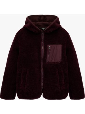 Koton Kapüşonlu Uzun Kollu Fermuar Detaylı Ceket