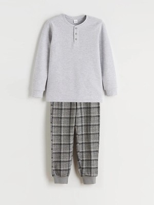 LC Waikiki Bisiklet Yaka Erkek Çocuk Pijama Takımı  (W5)