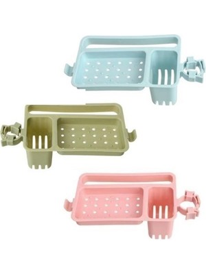 İlk El Grup Musluğa Takılan Sünger Havlu Askılı Sabun Hazneli Mutfak Banyo Lavabo Düzenleyici Organizer