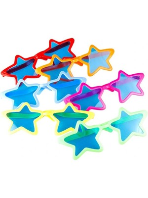 BT Teknik Büyük Yıldız Parti Gözlüğü  Renk 12 Adet
