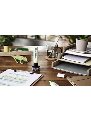 24 Ecoline Fosforlu Kalem, 4'lü Set, Karışık Renkler, Kesik Uç