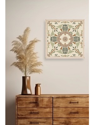 Marsilyan Motif Ahşap Çerçeveli Tablo 42 x 42