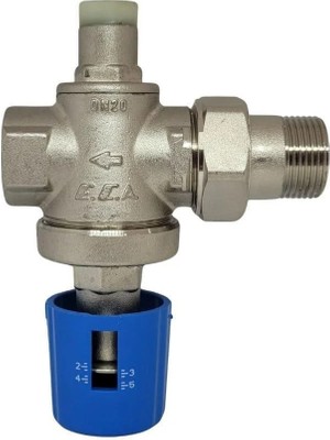 Yapı Kalite Eca 1/2" Su Basınç Düşürücü Valf Volan Ayarlı Rakorlu 602111109
