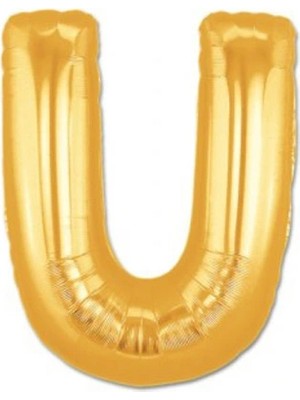 BT Teknik Altın Sarısı Folyo Harf Balon 1 Metre