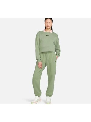 Nike Sportswear Phoenix Fleece High-Rise Yeşil Kadın Eşofman Altı DQ5887-386