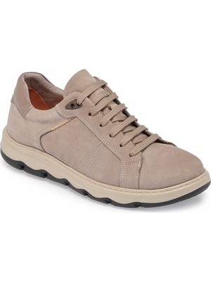 Tergan Vizon Hakiki Nubuk Deri Erkek Sneaker - E25S1AY57428-A65