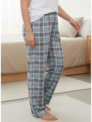 Erdenay Tekstil Büyük Beden Pamuklu Kışlık Içi Şardonlu Iki Iplik Pijama Altı