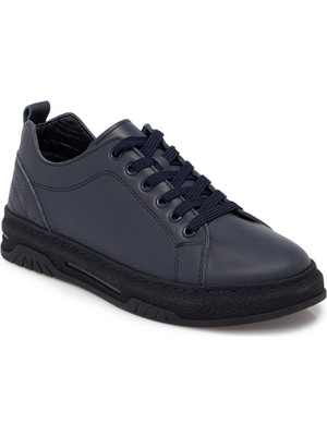 Tergan Lacivert Hakiki Deri Kadın Sneaker - K25S1AY68174-A31