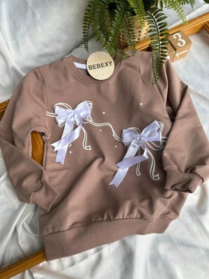bebexy Kahverengi Fiyonklu Sweat