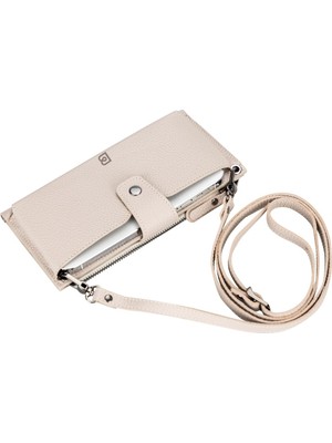 Gp Iguana Lozan Strap 6.5 Inch Uyumlu Deri Kartlıklı Kılıf Erc3 Bej