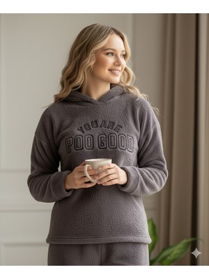 Oreiro Tam Peluş Pijama Takımı