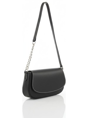 Linas Collection Kadın Zincir Detaylı Baget Model Kol Çantası