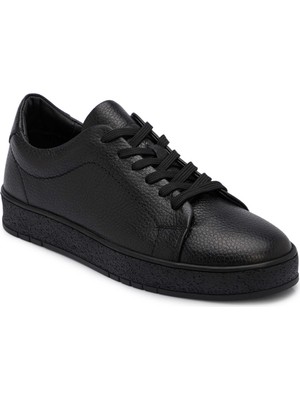 Tergan Siyah Hakiki Deri Erkek Sneaker - E25S1AY57658-A41