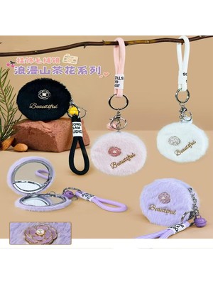 Bi Seyyar Peluş Tasarımlı Anahtarlık Cep Aynası