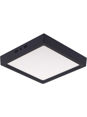 JUPITER 24W Sıva Üstü Kare LED Panel Siyah Kasa 3000K Jupıter