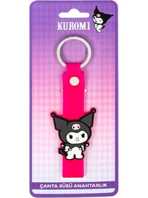Gifi Kuromi & Hello Kitty Lisanslı Silikon Çanta Süsü Anahtarlık