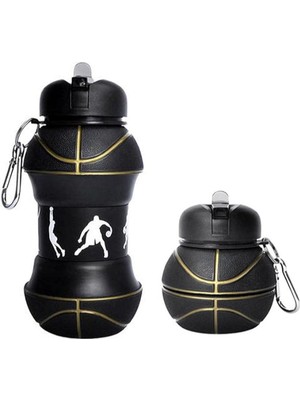 Bi Seyyar Basketbol Topu Tasarımlı Akordiyon Su Şişesi