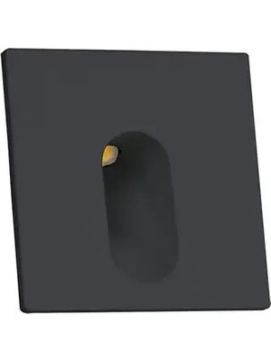 JUPITER 2W LED Koridor Spotu Kare Siyah 3000K Jupıter