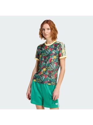 Adidas Originals KD5560 Adıdas Orıgınals x Lıberty London 3 Strıpes Tee