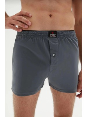 Erdem 1400 Erkek Penye Düz Renk Boxer 12 Adet