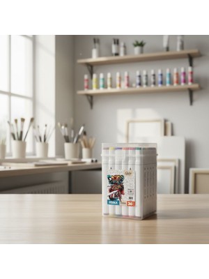 Osaka Touch Bluesea Sketch Çift Uçlu 36'lı Marker Kalem Seti