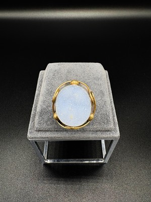 NC Larimar Gümüş Kalsedon 925 Ayar Yüzük