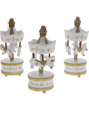 Bi Seyyar Dekoratif 6'lı Beyaz Mini Atlı Karınca