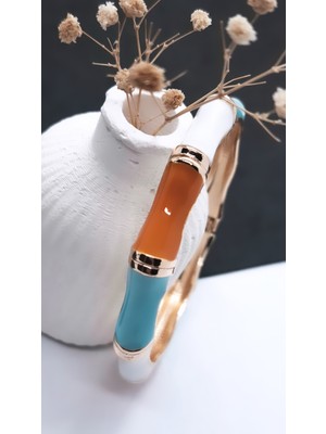 Serenity Üç Renk Mineli Pirinç Kaplama Zamak Bileklik