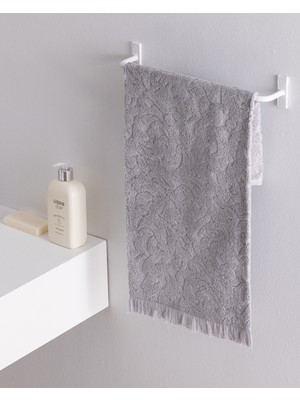 Madame Coco Pavot %100 Pamuk Yüz Havlusu - Gri - 50X70 cm