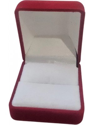 Özer Kutu Yüzük Kutusu Kadife Kırmızı
