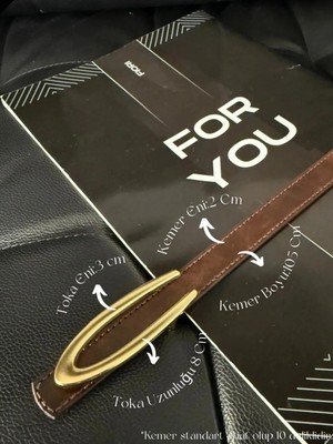 Fiori Uzun Tokalı Ince Kadın Kemeri, Ceket Kemeri, Gömlek Kemeri, Elbise Kemeri