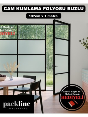 Packline Marketing Cam Kumlama Folyosu Buzlu Cam 137CM x 1metre