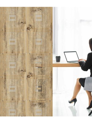 Wooddoom Lazer Kesim Sarkıt Paravan,ahşap Seperatör, Panel Levha Seti Dekorasyon Ahşap Oda Bölücü Çip Işlemci